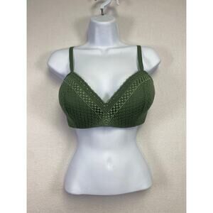 Maidenform Wireless Lace Bra Green Size 36D